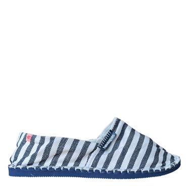 HAVAIANAS CANVAS SHOE - NAVY BEIGE